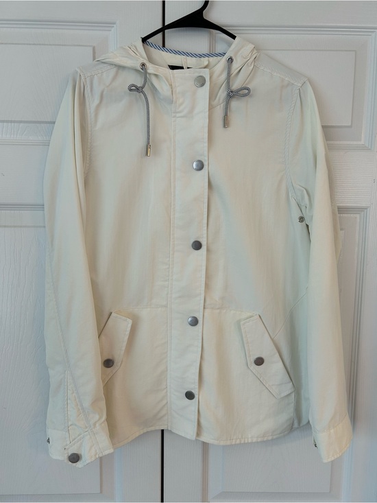 Tommy Hilfiger Jackets & Blazers - NWOT Tommy Hilfiger Women’s White Full Zip Snap Button Windbreaker Jacket Size S